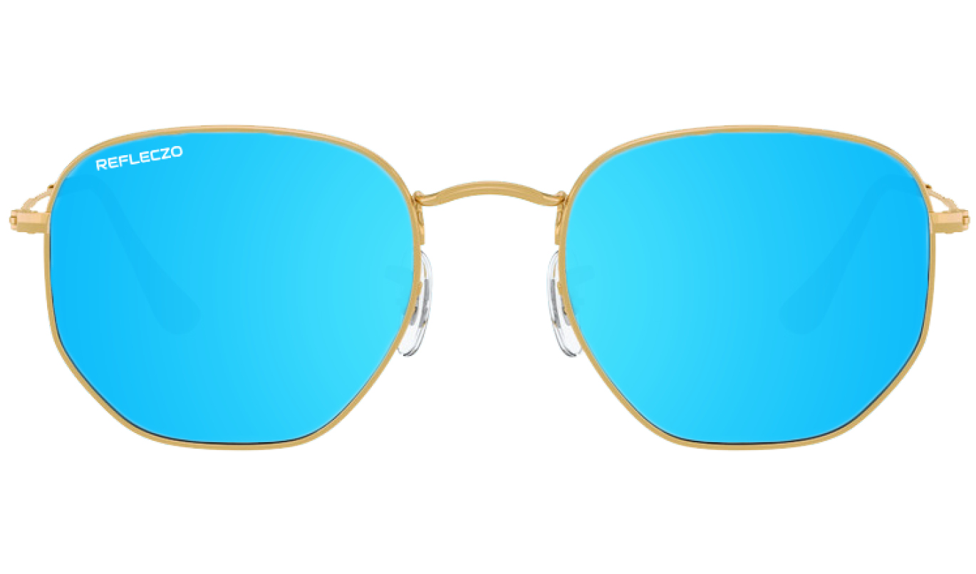 Hexa Azuis Espelhados